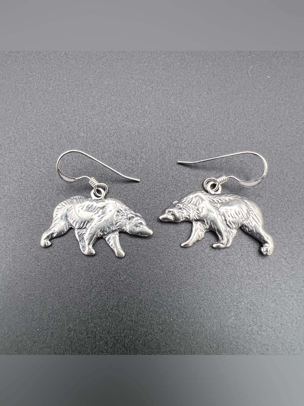 Native American Walking Bear Earrings
